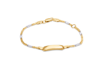 Babyarmbandje 18kt bi-color Babyarmbandje 18kt bi-color