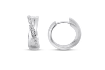 Creolen zilver met zirkonium - 37-10283-610-99 Creolen zilver met zirkonium - 37-10283-610-99