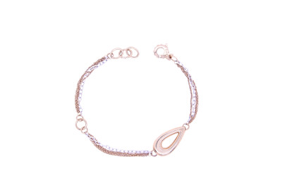 Schakelarmband in 18kt wit en geel goud 291931