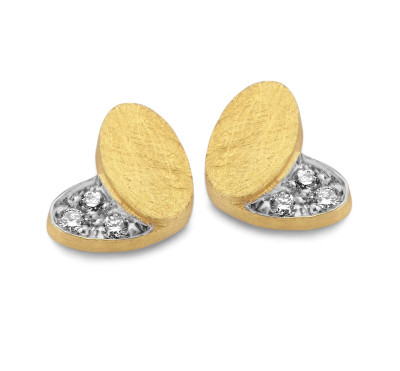 Femme adorée - oorringen 18kt geel goud briljant - 030307G Femme adorée - oorringen 18kt geel goud briljant - 030307G