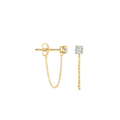 Blush - Oorhanger in 14kt geel goud met zirkonium - 7345YZI