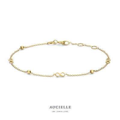 Aucielle - Armband in 18kt geel goud infinity - AA0052B/18 Aucielle - Armband in 18kt geel goud infinity - AA0052B/18