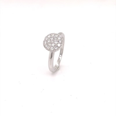 Ring 18kt wit goud met briljanten Ring 18kt wit goud met briljanten