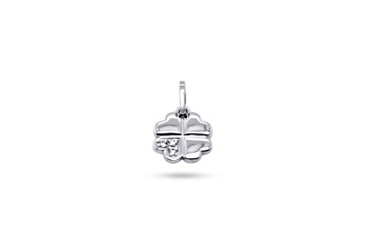 Hanger in zilver met zirkonium Hanger in zilver met zirkonium