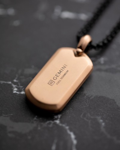 Gemini - ketting - NNT3 - Imperium Rose Gold Carbon