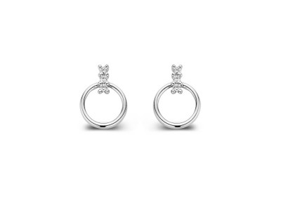Oorstekers 18kt wit goud met zirkonium - GO2824WZ Oorstekers 18kt wit goud met zirkonium - GO2824WZ