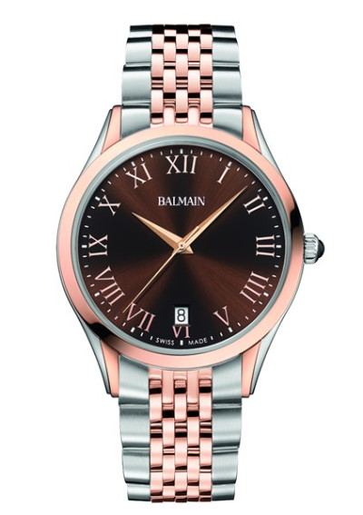 Balmain - herenhorloge bi-color rood-staal - B41083152