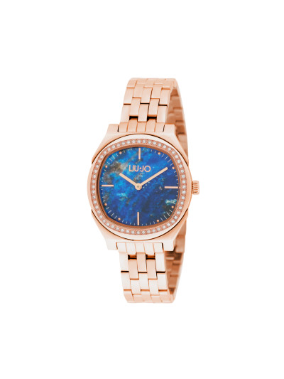 Liu Jo - Dameshorloge - Talent Rose Gold Blue - TLJ2180 Liu Jo - Dameshorloge - Talent Rose Gold Blue - TLJ2180