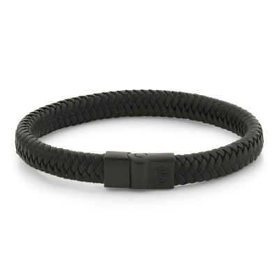 Rebel&Rose - Full Metal Herringbone 9mm Black Black M - RR-M0062-B-M