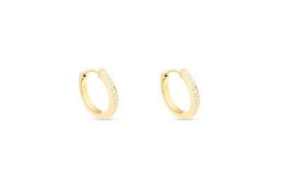 Giorgio Visconti - Creolen in 18kt geel goud met briljant - BG5819