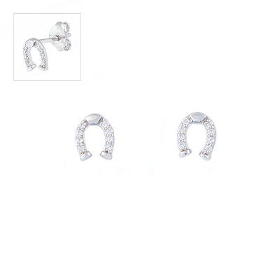Zilver - oorstekers zilver - hoefijzer - 30-70467-610