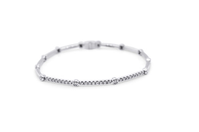 Giorgio Visconti - Armband in 18kt wit goud met briljant - BRX39723 Giorgio Visconti - Armband in 18kt wit goud met briljant - BRX39723