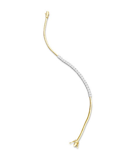 Giorgio Visconti - Rivière armband in 18kt wit en geel goud met briljant - BRX40297Y
