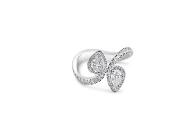 Giorgio Visconti - Ring 18kt wit goud met briljant - AB16959D - maat 53 Giorgio Visconti - Ring 18kt wit goud met briljant - AB16959D - maat 53