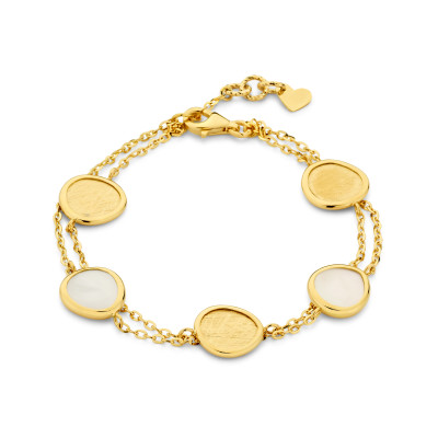 Femme adoree - Armband in 18kt geel goud met parelmoer - F01A0140 Femme adoree - Armband in 18kt geel goud met parelmoer - F01A0140
