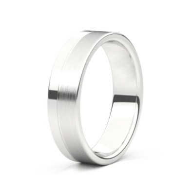Aurodesign - Herenring in 18kt wit goud - 8691-W/60 Aurodesign - Herenring in 18kt wit goud - 8691-W/60