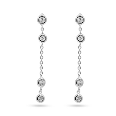 Oorslingers in 18kt wit goud - B11S11306W