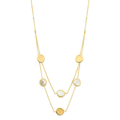 Femme adoree - Collier in 18kt geel goud met parelmoer - F01C0140 Femme adoree - Collier in 18kt geel goud met parelmoer - F01C0140