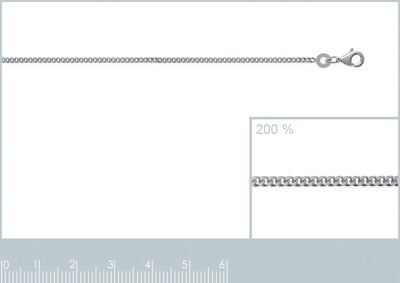 Ketting zilver Gourmette 2mm 702045 50