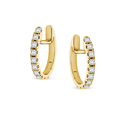 The Flanders Collection - Creolen in 18kt geel goud met flanders briljant - 243