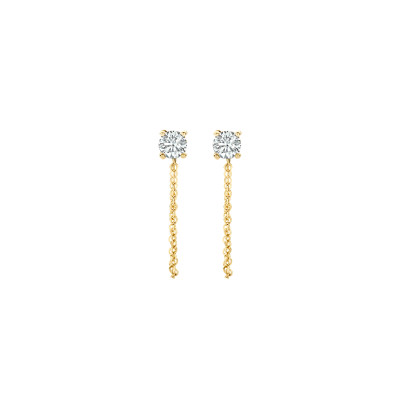 Blush - Oorhanger in 14kt geel goud met zirkonium - 7345YZI Blush - Oorhanger in 14kt geel goud met zirkonium - 7345YZI