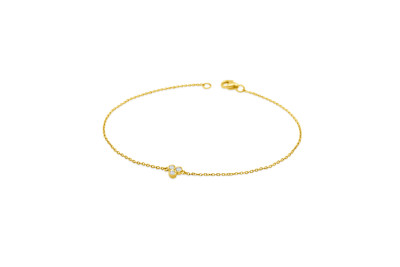 Armband in 18kt geel goud met briljant - Brawl031Y Armband in 18kt geel goud met briljant - Brawl031Y