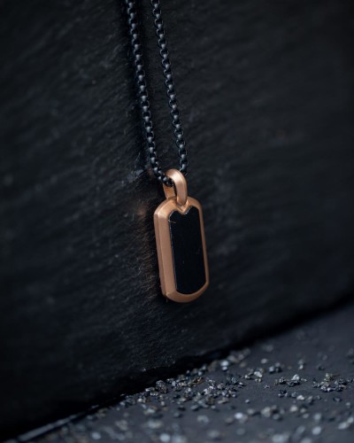 Gemini - ketting - NNT3 - Imperium Rose Gold Carbon