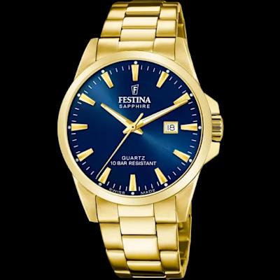 Festina - Swiss - Herenhorloge - Plaque - metalen band - F20044/3 Festina - Swiss - Herenhorloge - Plaque - metalen band - F20044/3