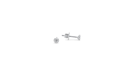 Oorstekers 18kt wit goud met briljant 0,15ct - 30-00050-1275 Oorstekers 18kt wit goud met briljant 0,15ct - 30-00050-1275