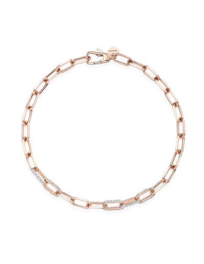 Burato Gioielli - Armband in 18kt rood goud met briljant - CP674 Burato Gioielli - Armband in 18kt rood goud met briljant - CP674