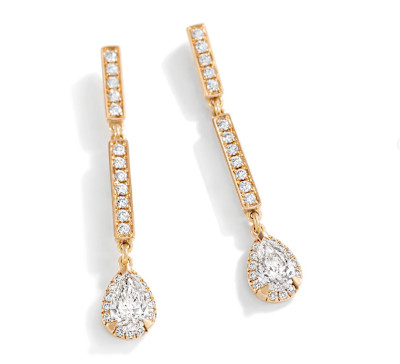 Giorgio Visconti - Oorhangers in 18kt geel goud met briljant - BG39506D