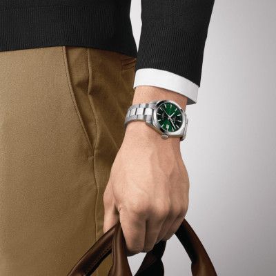 Tissot - automatisch - gentleman - groene wijzerplaat - T127.407.11.091.01