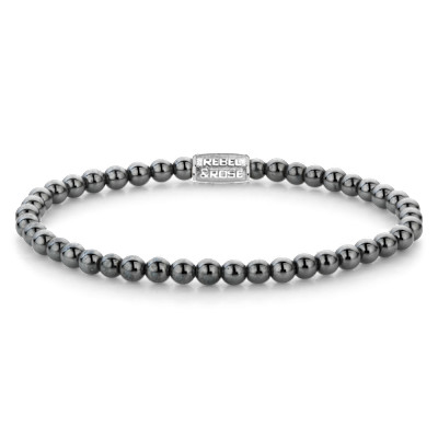 Rebel&Rose - Grey Silver Shine - 4mm M - RR-40131-S-M
