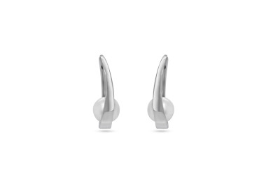 Parelcreolen 18kt wit goud - swp - W37-62687-2075 Parelcreolen 18kt wit goud - swp - W37-62687-2075