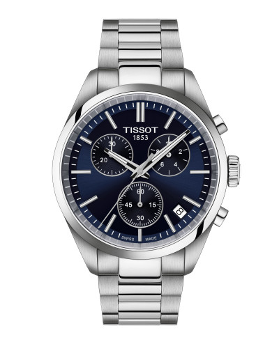 Tissot - Pr100 chronograaf met blauwe wijzerplaat - T150.417.11.041.00 Tissot - Pr100 chronograaf met blauwe wijzerplaat - T150.417.11.041.00