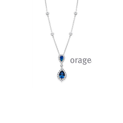 Orage - Halsketting met hanger met zirkonium - BB351