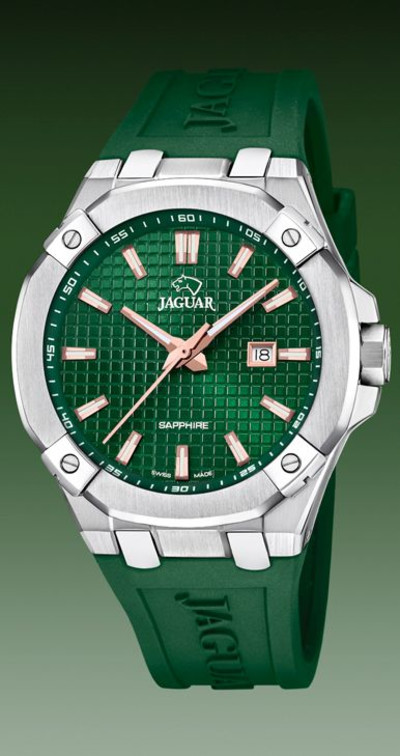 Jaguar - Herenhorloge op rubberen band - J1010/3 Jaguar - Herenhorloge op rubberen band - J1010/3