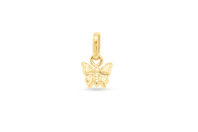 Hanger 18kt geel goud - vlinder