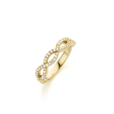 Ring in 18kt geel goud met briljant - RWL1324Y Ring in 18kt geel goud met briljant - RWL1324Y