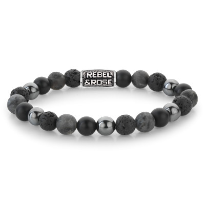 Rebel&Rose - Grey Rocks Vintage - 8mm M - RR-80105-V-M