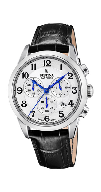 Festina - swiss - herenhorloge - lederen band - F20041/1