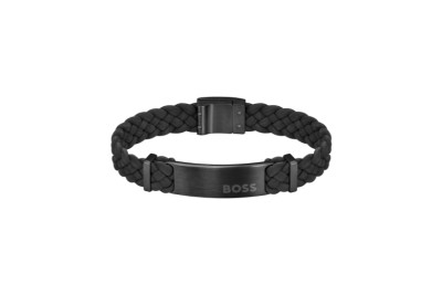 Hugo Boss - Armband in zwart leder - 1580608M