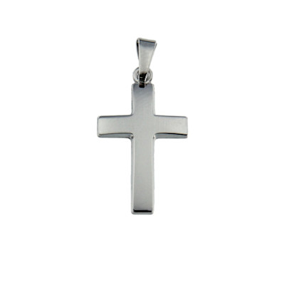 Hanger 18kt wit goud - kruisje - 40-60010-701