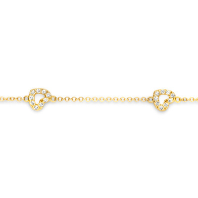 Blush - Armband in 14kt geel goud met zirkonium - 2211YZI Blush - Armband in 14kt geel goud met zirkonium - 2211YZI
