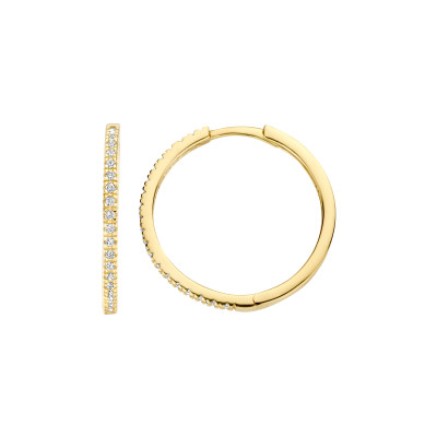 Blush - Creolen in 14kt geel goud met zirkonium - 7306YZI