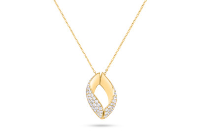 Giorgio Visconti - ketting met hanger 18kt geel goud met briljant - GG39776 - 62 - 40cm à 46cm Giorgio Visconti - ketting met hanger 18kt geel goud met briljant - GG39776 - 62 - 40cm à 46cm