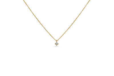 Ketting met hanger briljant - 18kt geel goud - 20-00347-1270 Ketting met hanger briljant - 18kt geel goud - 20-00347-1270