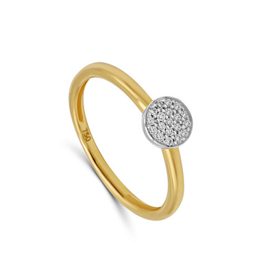 Ring in 18kt geel goud met briljant - E10R0099B