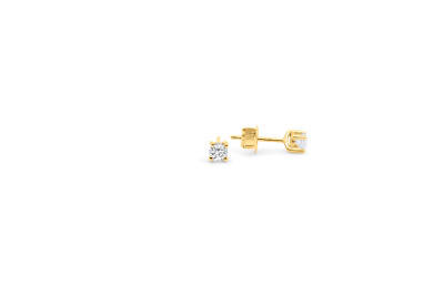 Oorstekers 18kt geel goud met zirkonium - 30-00446-1070 Oorstekers 18kt geel goud met zirkonium - 30-00446-1070