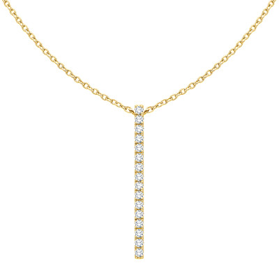 The Flanders Collection - Halsketting met hanger in 18kt geel goud met flanders briljant - 244